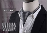 Men39วินเทจ Paisley แต่งงานอย่างเป็นทางการ Cravat Ascot Scunch สไตล์อังกฤษสุภาพบุรุษผ้าไหมโพลีเอสเตอร์ลำลองผูกผ้าพันคอลายสก็อตจุด