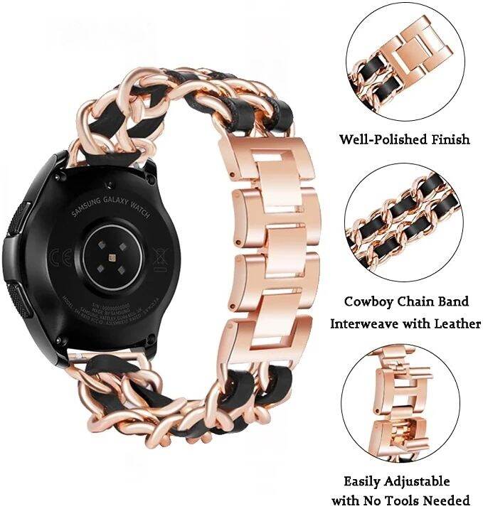 สาย-สำหรับ-samsung-galaxy-watch-6-5-4-44mm-40mm-สายนาฬิกา-อุปกรณ์เสริมสมาร์ทวอทช์-สาย-samsung-galaxy-watch-6-classic-47mm-43mm-watch-4-classic-42mm-46mm-watch-5-pro-45mm-สายรัดสแตนเลสของ