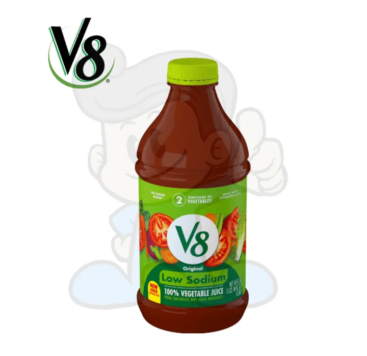 V8 Low Sodium Original 100 Vegetable Juice, 46 fl. oz. Lazada PH