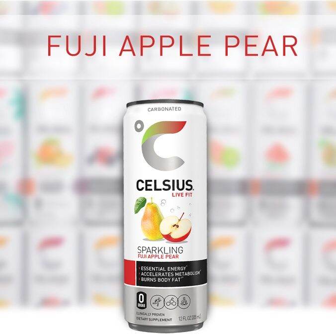 CELSIUS ENERGY DRINK FUJI APPLE CARBONATED 1PC Lazada PH