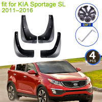 4x สำหรับ KIA Sportage SL 2011 2012 2013 2014 2015 2016 Mud Flaps Mudguards Splash Guards ด้านหน้าด้านหลังล้อ Fender Flare อุปกรณ์เสริม