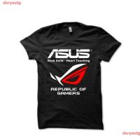 2022 เสื้อยืดผ้าฝ้าย 100% แขนสั้นผู้ชายพิเศษ Asus Rog Amd Intel Nvidia Hipster เสื้อยืดผู้ชาย ดพิมพ์ลาย เสื้อยืดผ้าฝ้าย