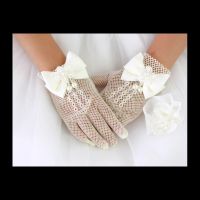 Children 39;s dress gloves Flower children 39;s mesh gloves Student etiquette performance dress gloves