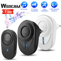 WSDCAM Wireless Doorbell กันน้ำ150M Remote Door Bell Security Alarm 48เพลง Welcome House Melodies Door Bell Chime