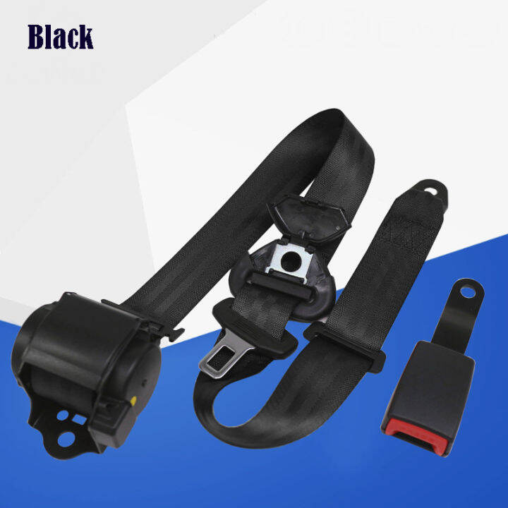 universal-เข็มขัดนิรภัยอัตโนมัติสามจุดสำหรับรถ-stopper-spacing-limit-buckle-clip-retainer-เข็มขัดนิรภัยแบบปรับได้พร้อม-cam-lock