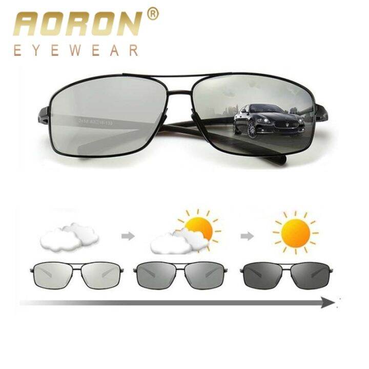 แว่นขับรถผู้ชาย-แว่นเลนส์โพลาไรซ์-ตัดแสงจ้าดีมาก-aoron-แว่นตากันแดด-polarized-mens-แว่นตากันแดดคลาสสิกสี่เหลี่ยมผืนผ้าดวงอาทิตย์แว่นตา-uv400อลูมิเนียมแมกนีเซียมแว่นตากันแดดขา