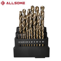 ALLSOME Hss M42 Cobalt Twist Drill Set 8 High Cobalt for Stainless Steel Wood Metal Drilling 3 Edge Tool Kit