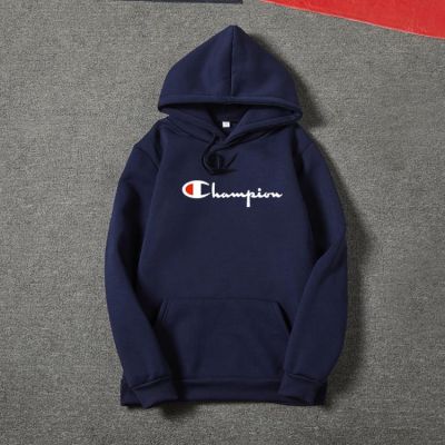 New_Champion คลาสสิกโลโก้พิมพ์ Hoodies Unisex เสื้อแขนยาว Hoodies หนาเสื้อ Casual เสื้อหลวมๆคู่