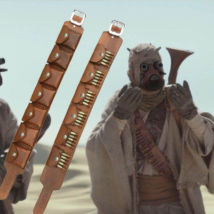 Sand People Cosplay Costume Tusken Ammo Belt Bandolier Leather