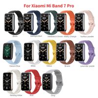 Tali jam tangan pintar untuk Xiaomi Mi Band 7 Pro tali pengganti TPU silikon gelang Correa Pulsera untuk MiBand 7 Pro