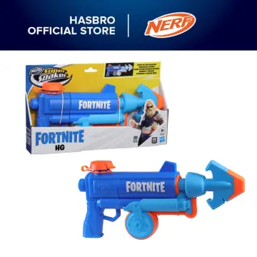 NERF Fortnite SR Blaster - 4-Dart Hammer Action - Includes Removable Scope  and 8 Official Elite Darts - for Youth, Teens, Adults