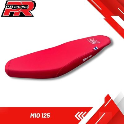 เบาะมอเตอร์ไซค์  รุ่น  Mio125  สีดำ โลโก้ PR