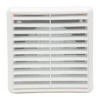 1PC Air Vent Ventilation Grill Cover Wall Ceiling Mounted Vent Built-in Fly Screen Mesh for Bathroom Office Home (White 100mm)