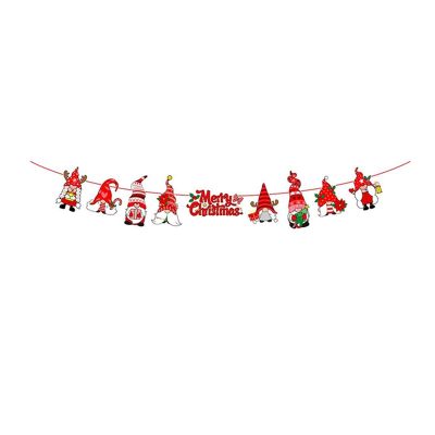 Christmas Innovation Pull Flag Banner New Year Hanging Flag Holiday Background Wall Decoration Christmas