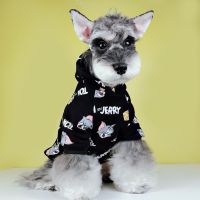 TT-PET เสื้อผ้าสำหรับสัตว์เลี้ยงสุนัขน่ารักสองตัว,แมว,Schnauzers,ตุ๊กตาเสื้อผ้าสัตว์เลี้ยง,การ์ตูนหนาฤดูใบไม้ร่วงและฤดูหนาวบวกเสื้อขนแกะเสื้อกันหนาว