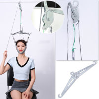 Neck Cervical Traction Device Home Unit Neck Spinal Decompression Neck Supportเครื่องดึงคอ ที่ดึงคอ แก้ปวดคอ ดึงคอยืดกระดุกคอ สำหรับผ่อนคลายต้นคอ ตึงคอ เพื่อโยคะยืดคอปลอดภัย ติดตั้งง่าย Over the Door Cervical Traction Set Neck Should