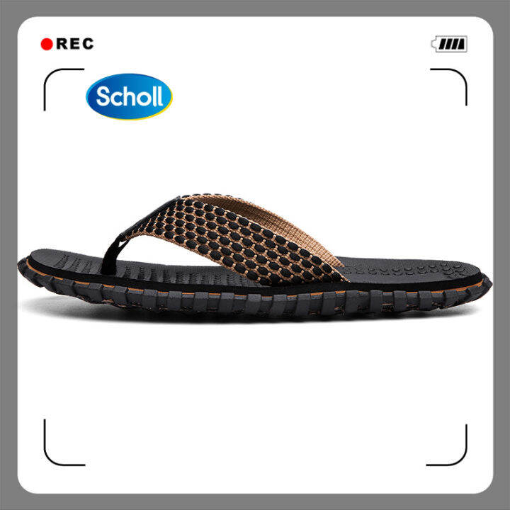 scholl-รองเท้าสกอลล์-ไบโอ-ดอนนี่-เมน-beckham-ii-รองเท้าแตะคีบ-ผู้ชาย-รองเท้าสุขภาพ-นวัตกรรม-biomechanics-รองรับอุ้งเท้า-สำหรับภาวะเท้าแบน