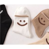 Men Women Korean Style Warm Color Cute Smile Smiley Socks Sock Stokin Stoking Stocking Medium Quarter Ankle Uni