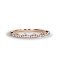 LAVERA Diamond - Pink Gold Diamond Ring  แหวนประดับเพชร ทองชมพู