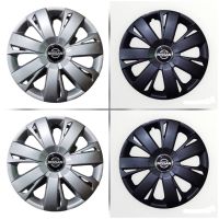 *โปรโมชั่นสุดคุ้ม* Wheel Cover ฝาครอบกระทะล้อ มี สีดำ หรือ สีบรอนซ์ ขอบ R 15 นิ้ว ลาย NISSAN wc7 (1 ชุด มี 4 ฝา) **ครบจบในร้านเดียว**