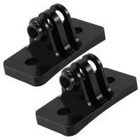 2X CNC กระโดดร่มหมวกกันน็อค Mounts คงที่สำหรับ GOPRO ฮีโร่1 2 3 3 4 5เซสชั่น Xiaomi Yisjgitup กล้องกีฬาสีดำ