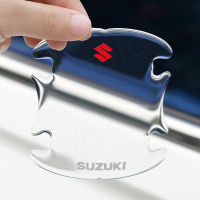 มือจับประตูรถยนต์ Suzuki,สติกเกอร์ป้องกันประตูรถที่มองไม่เห็นสำหรับประตูรถยนต์ฟิล์มป้องกันที่จับประตูป้องกันการชน8ชิ้น