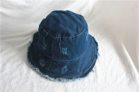 foldable washed denim bucket hat womens blue jean sun shade hats with frayed brim fisherman cap mens cowboy hat summer bob hats