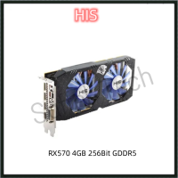 USED HIS RX570 4GB 256Bit GDDR5 RX 570 Gaming Graphics Card GPU