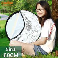 Godox 60cm 80cm 110cm 5-in-1 Reflector Portable Collapsible Disc Light Round Photography Reflector For Photography&amp;Photo Studio