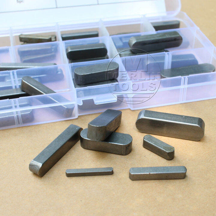 60 PC KEYSTOCK ASSORTMENT, LOCK PULLEYS GEARS SPROCKETS WITH SLOTTED KEYWAYS Lazada.co.th