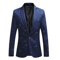 แบรนด์เสื้อผ้าผู้ชาย Slim Fit ธุรกิจเสื้อคลุมแจ็คเก็ตผู้ชายไนท์คลับ Blazer งานแต่งงานเสื้อสูทแจ็คเก็ตเวทีนักร้องเสื้อสำหรับ Men