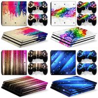 ▣❅☬ For PS4 Pro Console and 2 Controllers Skin Sticker PS4 Graffiti Design Protective Vinyl Wrap Cover Full Set