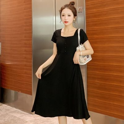 Ready Stock Korean Fashion Loose Plus Size Long Maxi Maternity Dress