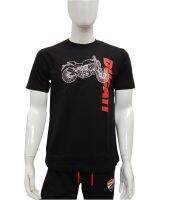 Ducati T-Shirt เสื้อยืดดูคาติ DCT80 040 สีดำ