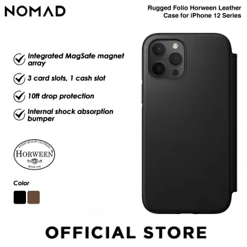 Nomad Rugged Leather Case iPhone 12 Mini Black