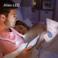 LED คอไฟอ่านหนังสือแสงสำหรับการอ่านในเตียง Bendable แขนถักซ่อมตั้งแคมป์วิ่งไฟฉายแบบพกพา