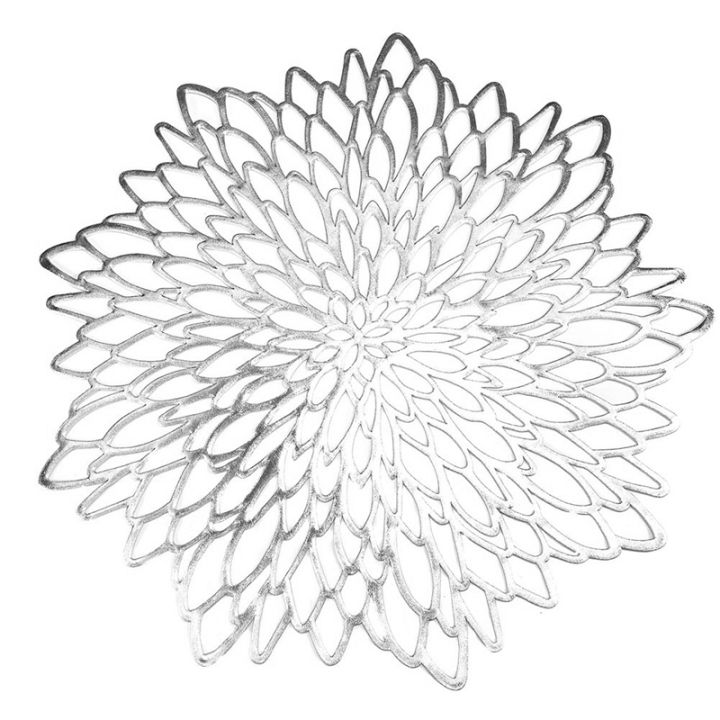 new-nordic-style-table-decoration-mat-hibiscus-flower-bronzing-pvc-placemat-6-pieces