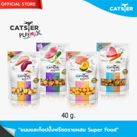 [แบรนด์ขายดีอันดับ1] ขนมฟรีซดราย ผสมซุปเปอร์ฟู้ด CATSTER PLAY MIX Freeze Dried แคทส์เตอร์ เพลย์ มิกซ์/ขนมน้องแมว/ซุปเปอร์ฟู้ดสำหรับแมว/ท็อปปิ้ง