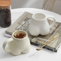 hotx【DT】 Ceramics Mug Ass Cup Personality Design Sculpture Dining Table Decoration