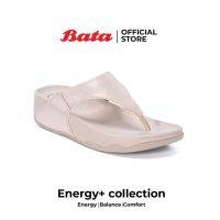 Bata Energy+ บาจา รองเท้าแตะหนีบ เสริมพื้น นิ่มสบาย รองเท้าแตะเพื่อสุขภาพ รองเท้าลำลอง สูง 1.5 นิ้ว สำหรับผู้หญิง รุ่น Lily สีเบจ 6718252