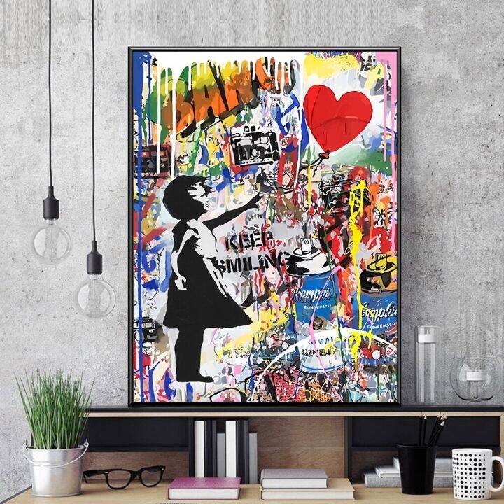 Abstract Graffiti Art Painting On Canvas Street Art Prints and Posters