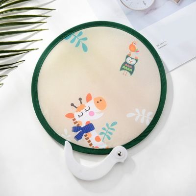 【CW】 Summer Fan Lightweight Pocket Fan Fabric Compact Pretty Eye catching Folding Hand Fan