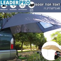 Canopy Awning Sun Shelter Beach SUV Camping Car Camping Tent 3-4Person Outdoor Tent Set Peg Brackets Rope Roof Top Tent