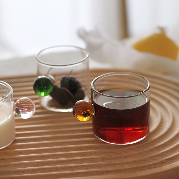 24-home-accessories-ถ้วยเอสเพรสโซ่110มล-2ชิ้นถ้วยน้ำถ้วยชากาแฟที่จับลูกบอลแก้วในบ้านของตกแต่งโต๊ะถังน้ำและน้ำผลไม้สำหรับสเต็ก