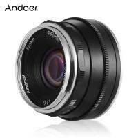 Andoer 35 มิลลิเมตร F1.6 เลนส์โฟกัสแบบแมนนวลรูรับแสงกว้างเข้ากันได้กับ Canon M1/ M2/ M3/ M5/ M6/ M10/ M100/ M50 EOS M-mount