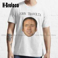 John Travolta Nicolas Cage Face Off Trending T-Shirt Shirt For Men Custom Aldult Teen Unisex Digital Printing Tee Shirts Xs-5Xl