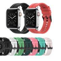 สายรัดข้อมือสปอร์ตแถบซิลิโคนสำหรับ IWatch แอปเปิล,ขนาด38มม. 40มม. 42มม. 44มม. 41มม. 45มม. สายข้อมือสำหรับเปลี่ยน