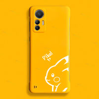 NORVIK Pikachu ลายการ์ตูนน่ารักสีขาวไร้ขอบสีเหลืองเคสโทรศัพท์สำหรับ Xiaomi Mi 13 12 12 12 12T 11T 10T Lite Redmi Note 12 11 11S 10 9S POCO F5 X4 F4 M4 M3 GT Pro 4G 5G N11-3เคสฝาหลังสร้างสรรค์