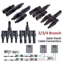 ஐ 2/3/4 Branch Male amp; Female Solar PV Panel Cable Connectors Solar Photovoltaic Modules Parallel Connector Accessories