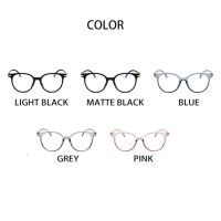 Anti Radiation Glasses Transparent Women Round Anti-Blue Eyeglasses Computer Optical Eyewear Replaceable